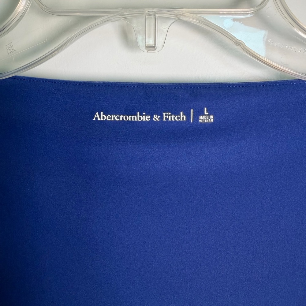 Abercrombie & Fitch Women’s Long Sleeve Bodysuit, Size L, Square Neck Stretch